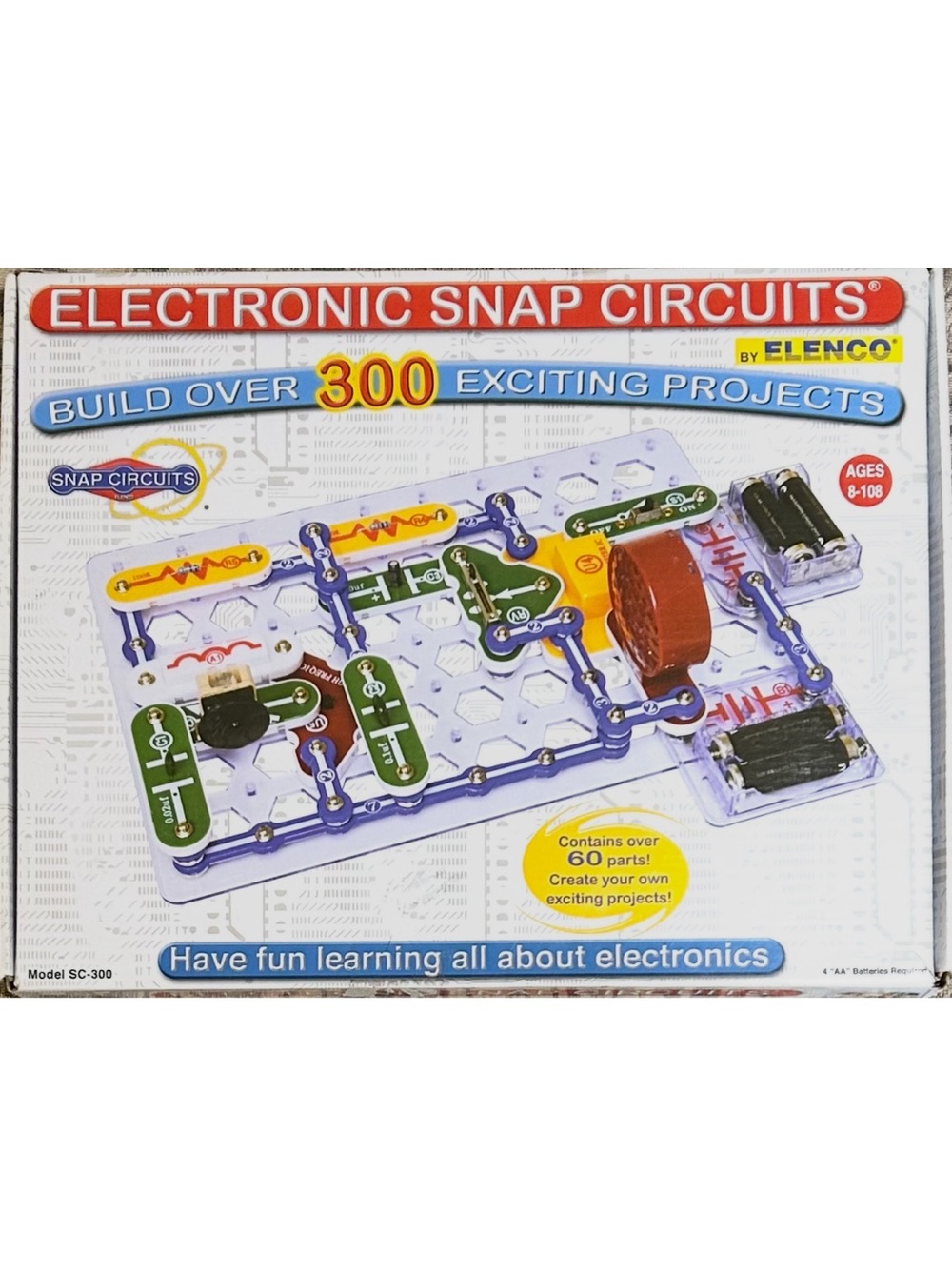 Snap Circuits SC-300 Electronics Kit Complete with Instructions Elenco S.T.E.M.
